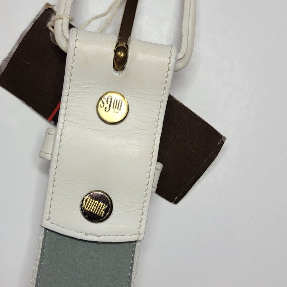 Swank White Belt - Picture 3 of 3